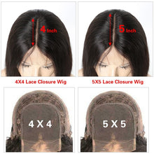 Load image into Gallery viewer, 180% Density  4x4 HD Closure Wig
